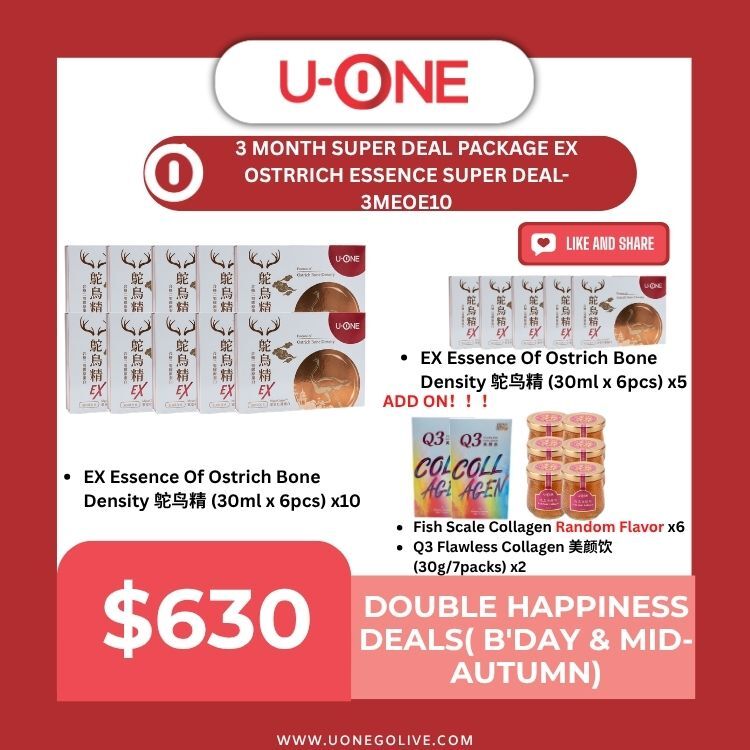 3 MONTH SUPER DEAL PACKAGE  EX OSTRRICH ESSENCE SUPER DEAL- 3MEOE10