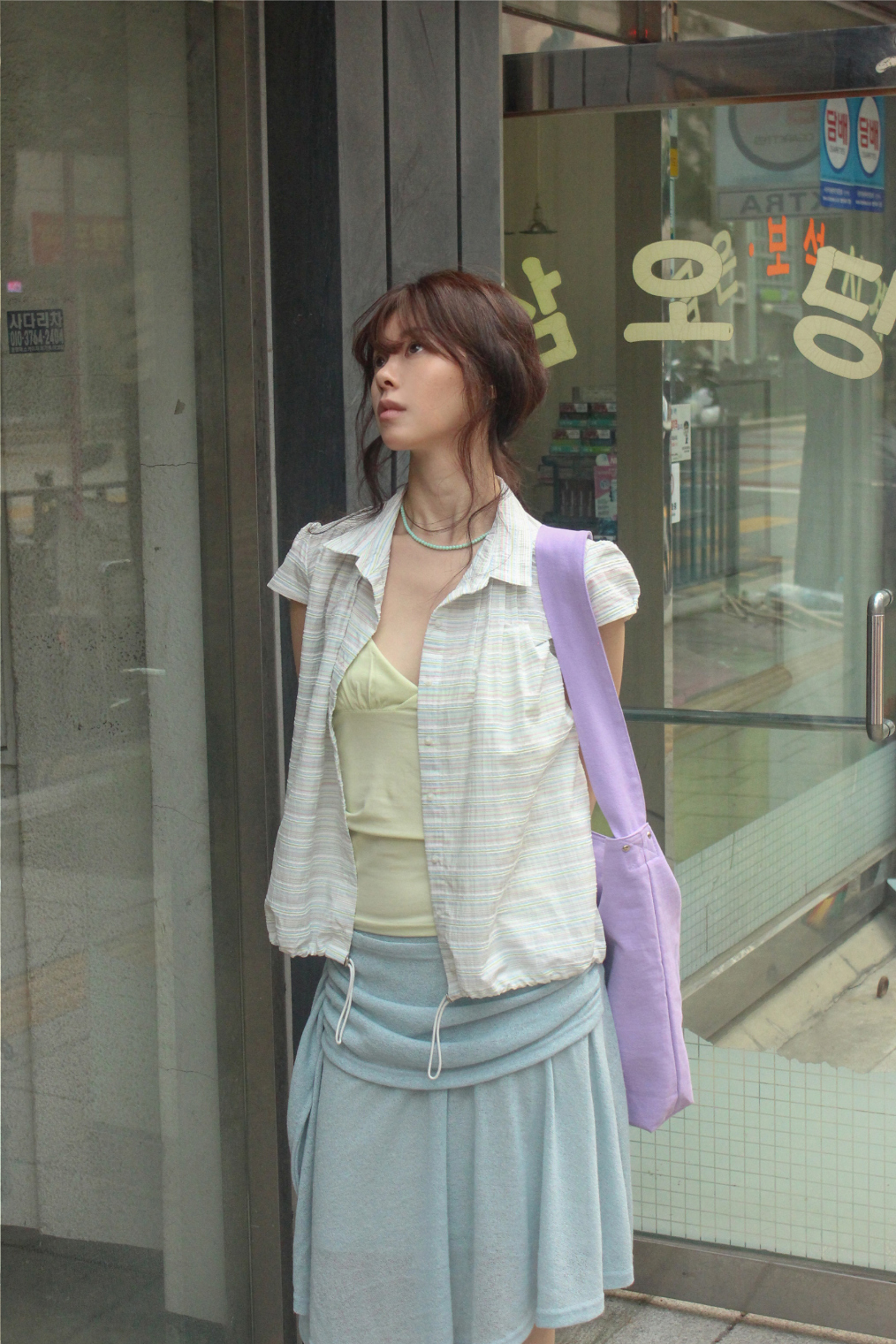 Portrait Seoul Vintage String Pintuck Shirts 26-TOP-007