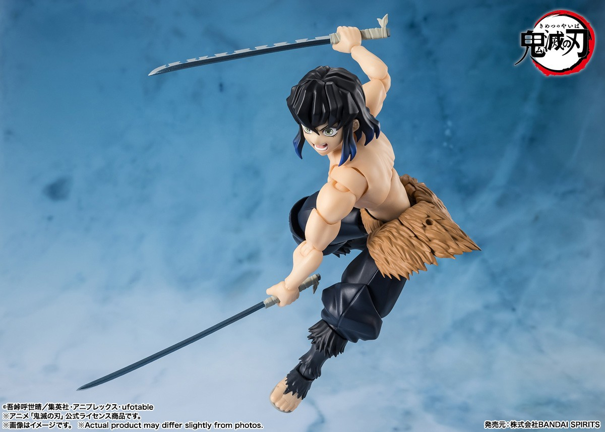 萬代 SHF 嘴平伊之助 鬼滅之刃 可動完成品