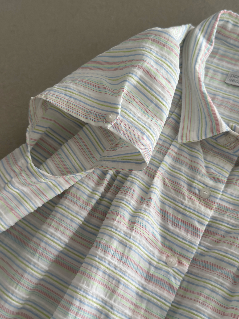 Portrait Seoul Vintage String Pintuck Shirts 26-TOP-007