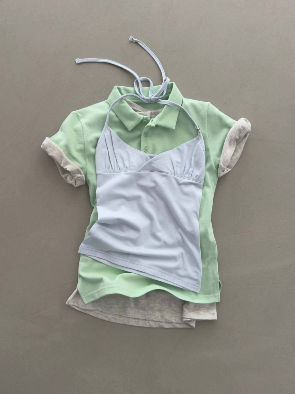 Portrait Seoul Breeze Cotton Modal Halter Neck Top 26-TOP-006