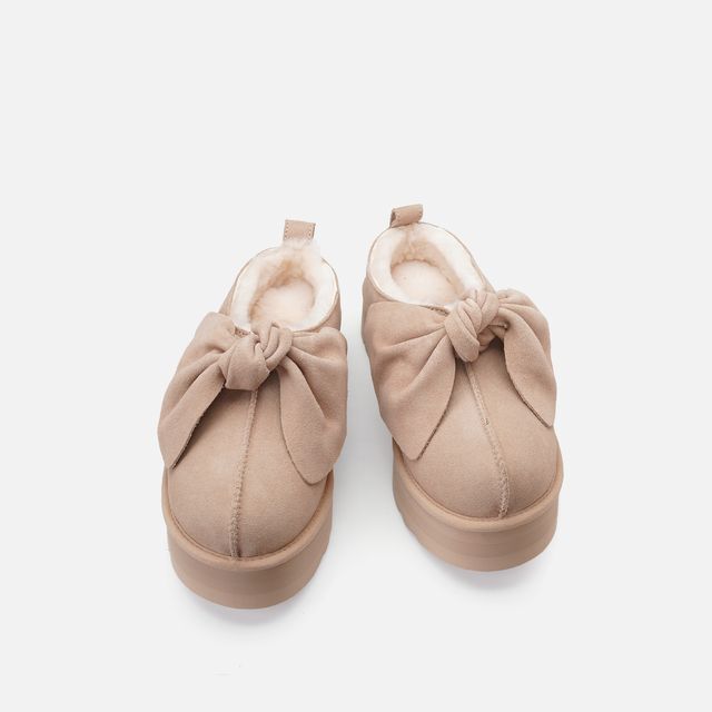 【2色入】UGG Ozlana 2026AW Oversized Bow Platform Loafer