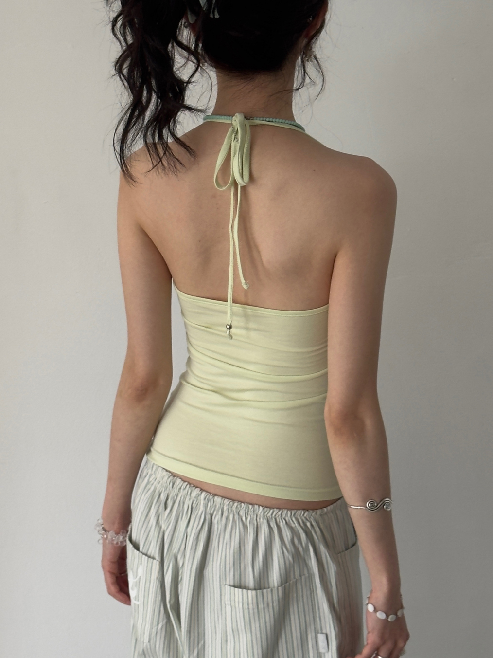 Portrait Seoul Breeze Cotton Modal Halter Neck Top 26-TOP-006