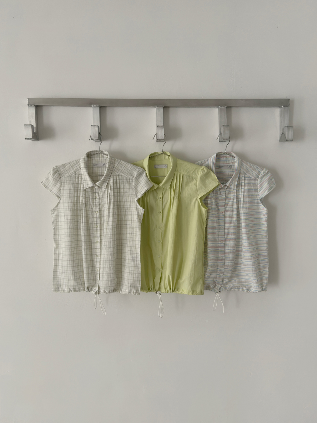 Portrait Seoul Vintage String Pintuck Shirts 26-TOP-007