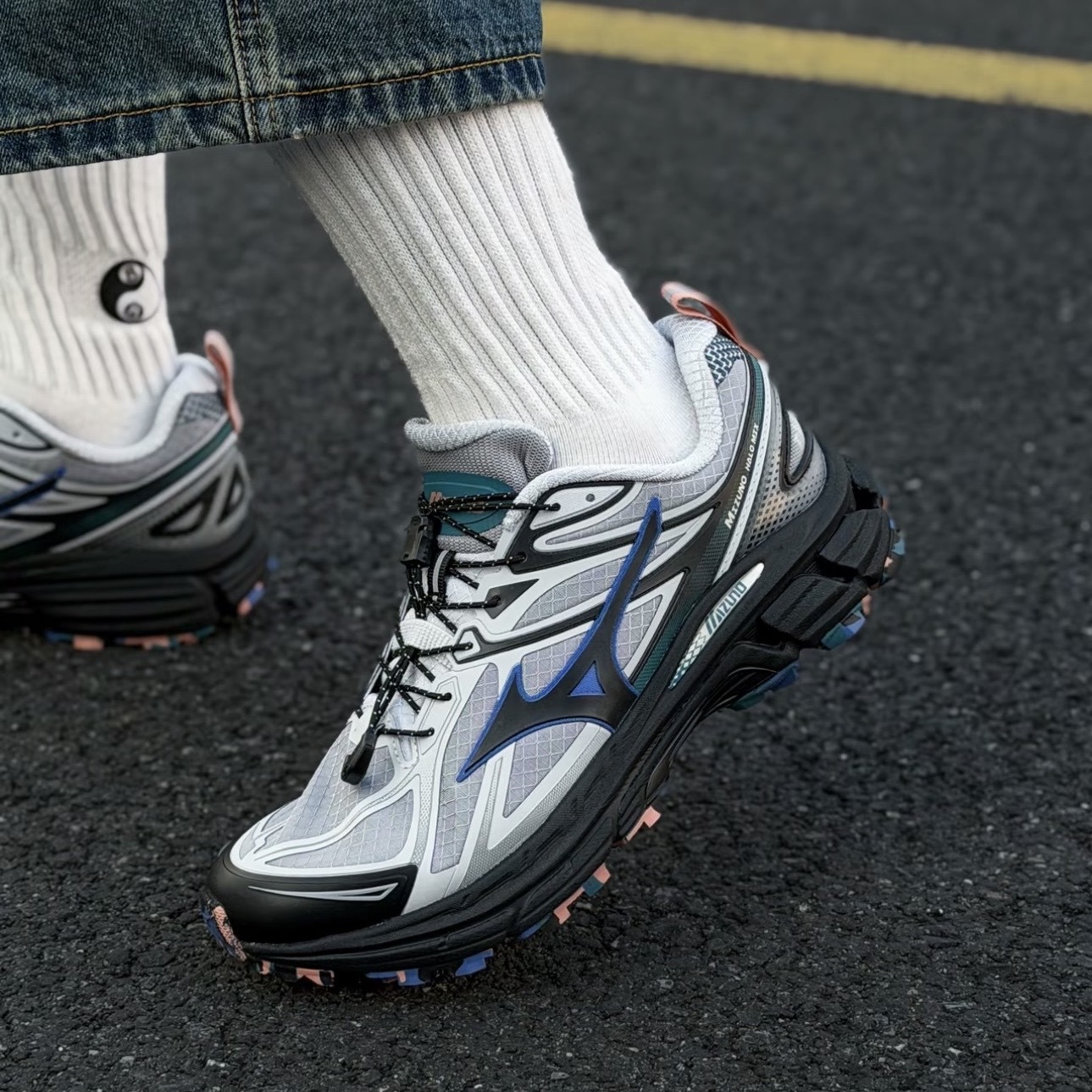 MIZUNO HALO MIX TL 空氣藍 戶外 機能風 防潑水 美津濃 D1GH251205