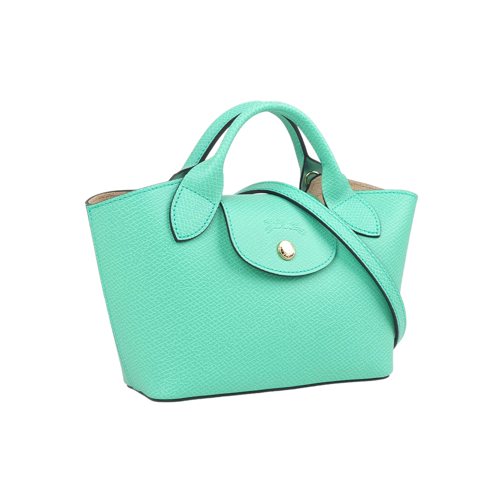 【Longchamp】Epure XS 釦式牛皮迷你二用包(薄荷綠)
