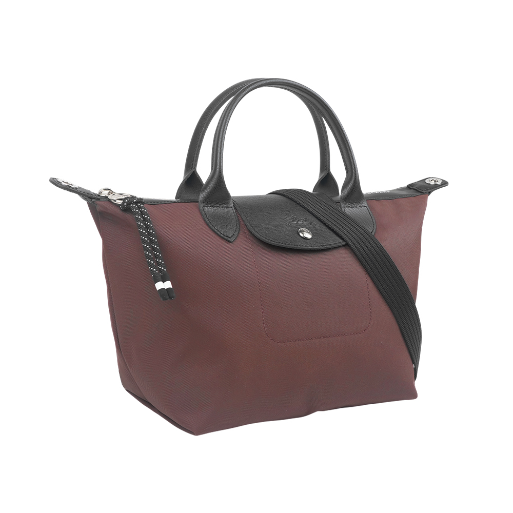 【Longchamp】S號 LE PLIAGE ENERGY 再生帆布二用包(可可色)