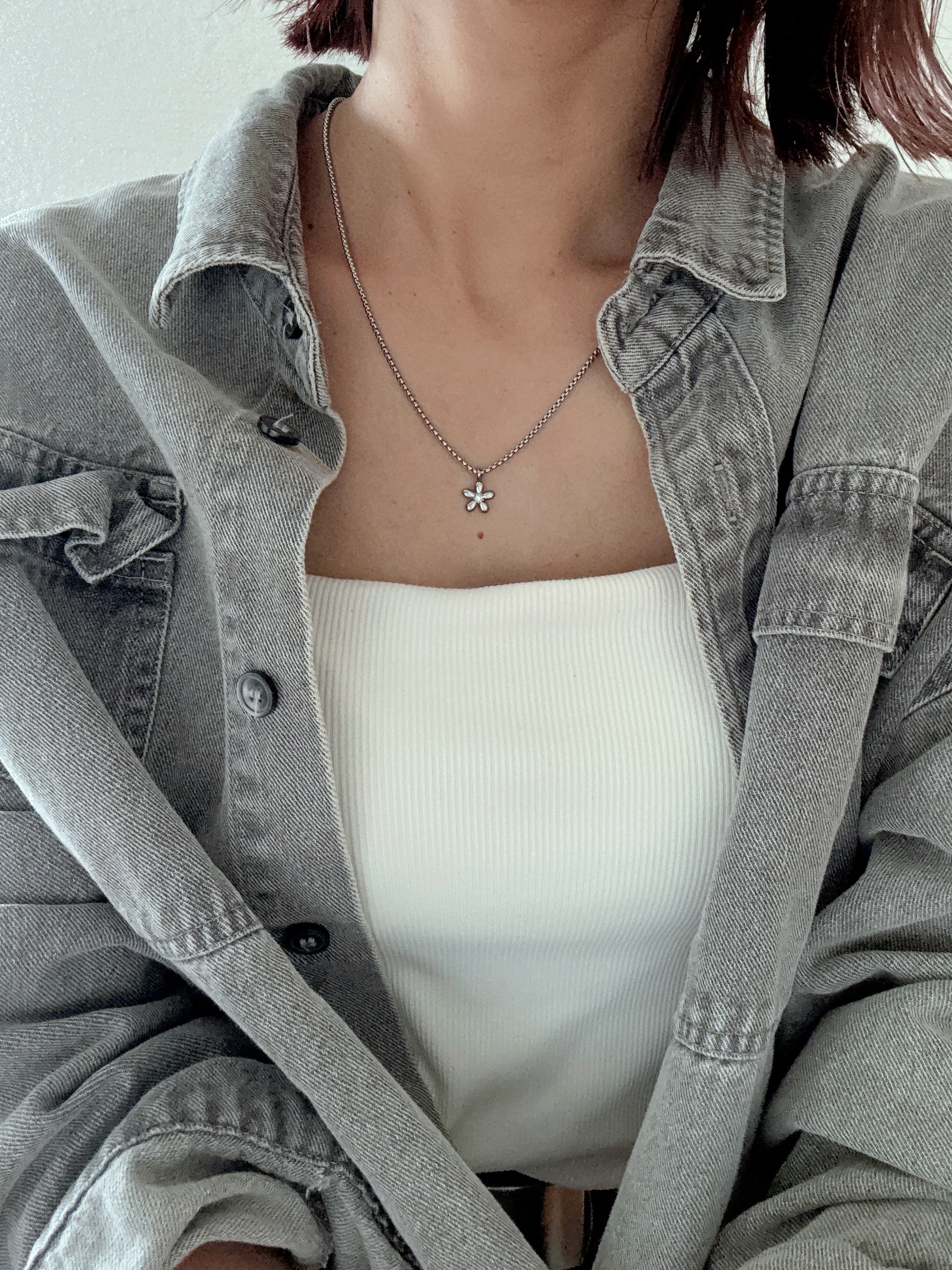 mini flower necklace