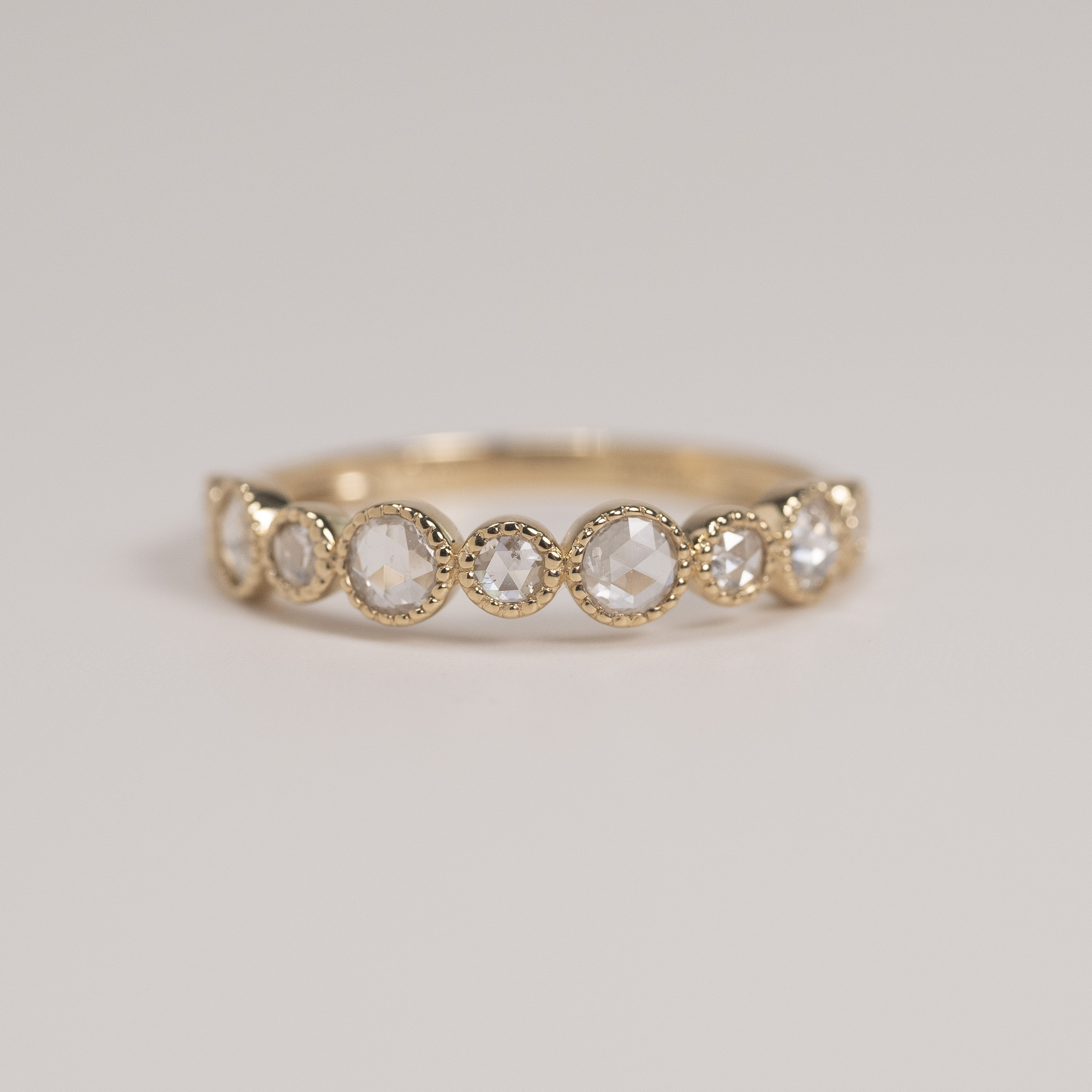 18K Rose Cut Diamond Ring