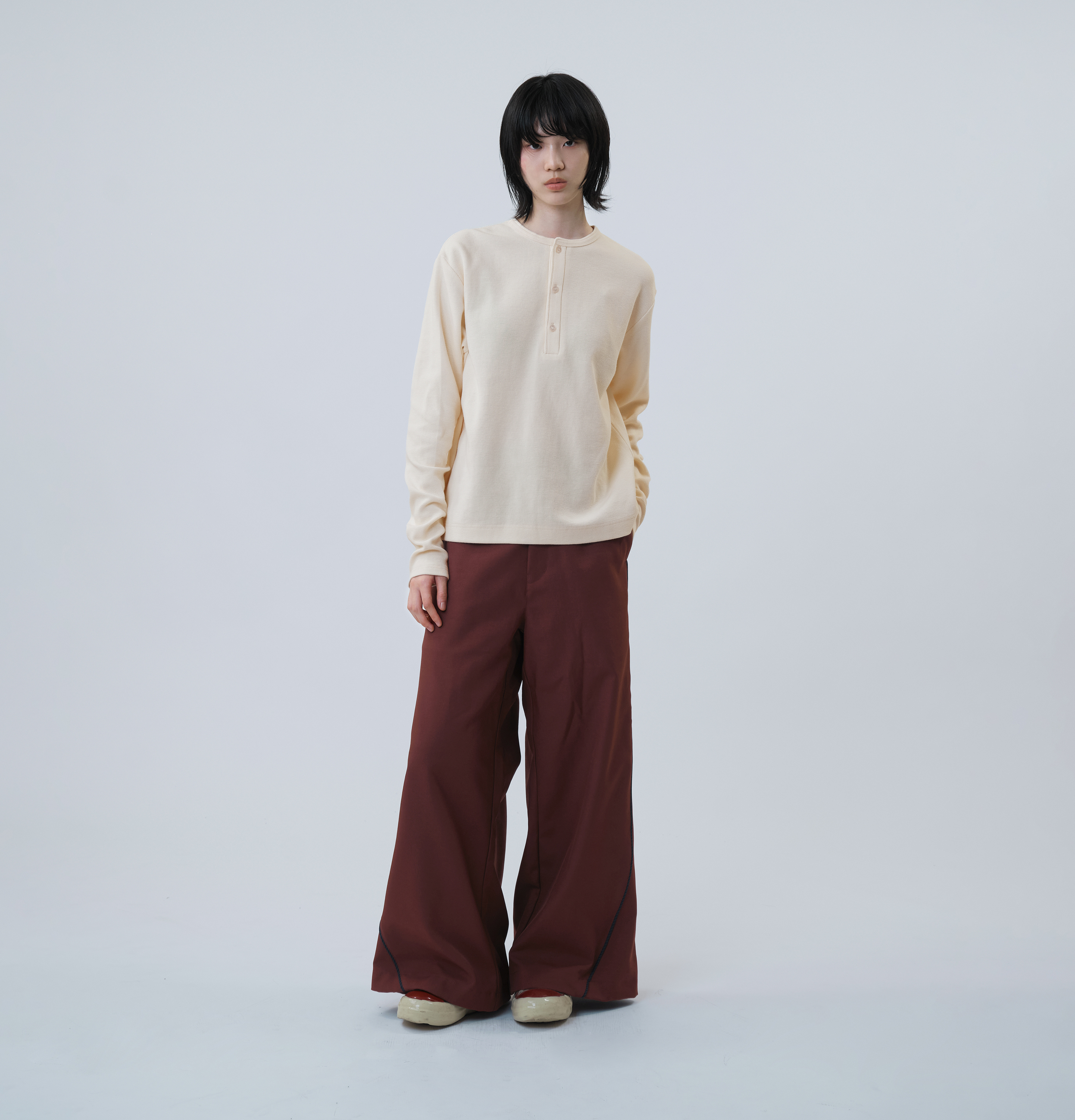 MELSIGN - Outline Piped Pants - Burgundy