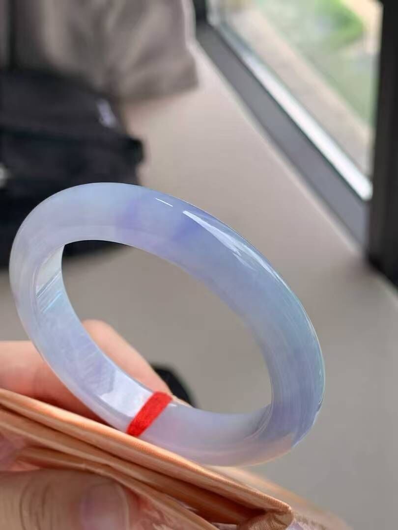 914342 52mm紫羅蘭翡翠正圈手鐲 (50-52)