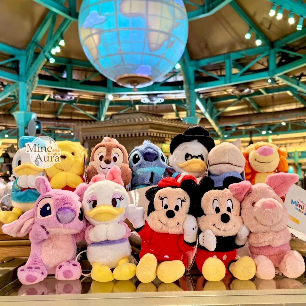 迷你寶寶系列 米妮 Minnie 磁鐵 坐肩 絨毛 娃娃 公仔 -上海迪士尼樂園
