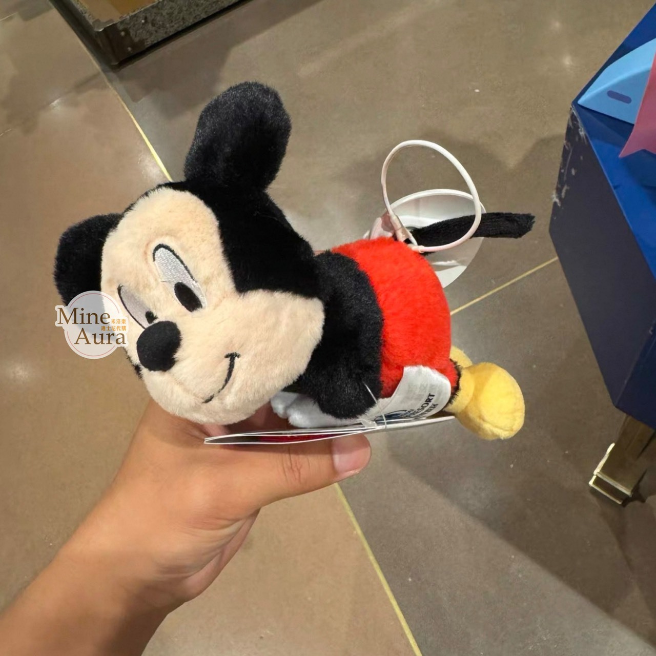 迷你寶寶系列 米奇 Mickey 趴趴 趴姿 磁鐵 坐肩 絨毛 娃娃 公仔 -上海迪士尼樂園