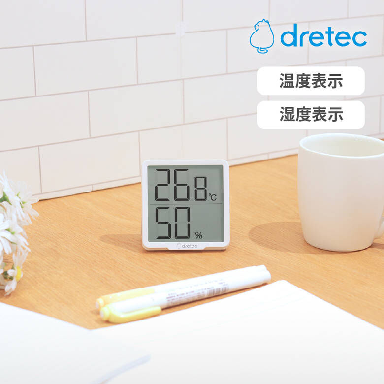 Dretec Digital Temperature and humidity meter “Retemo-Simple” O-455WT