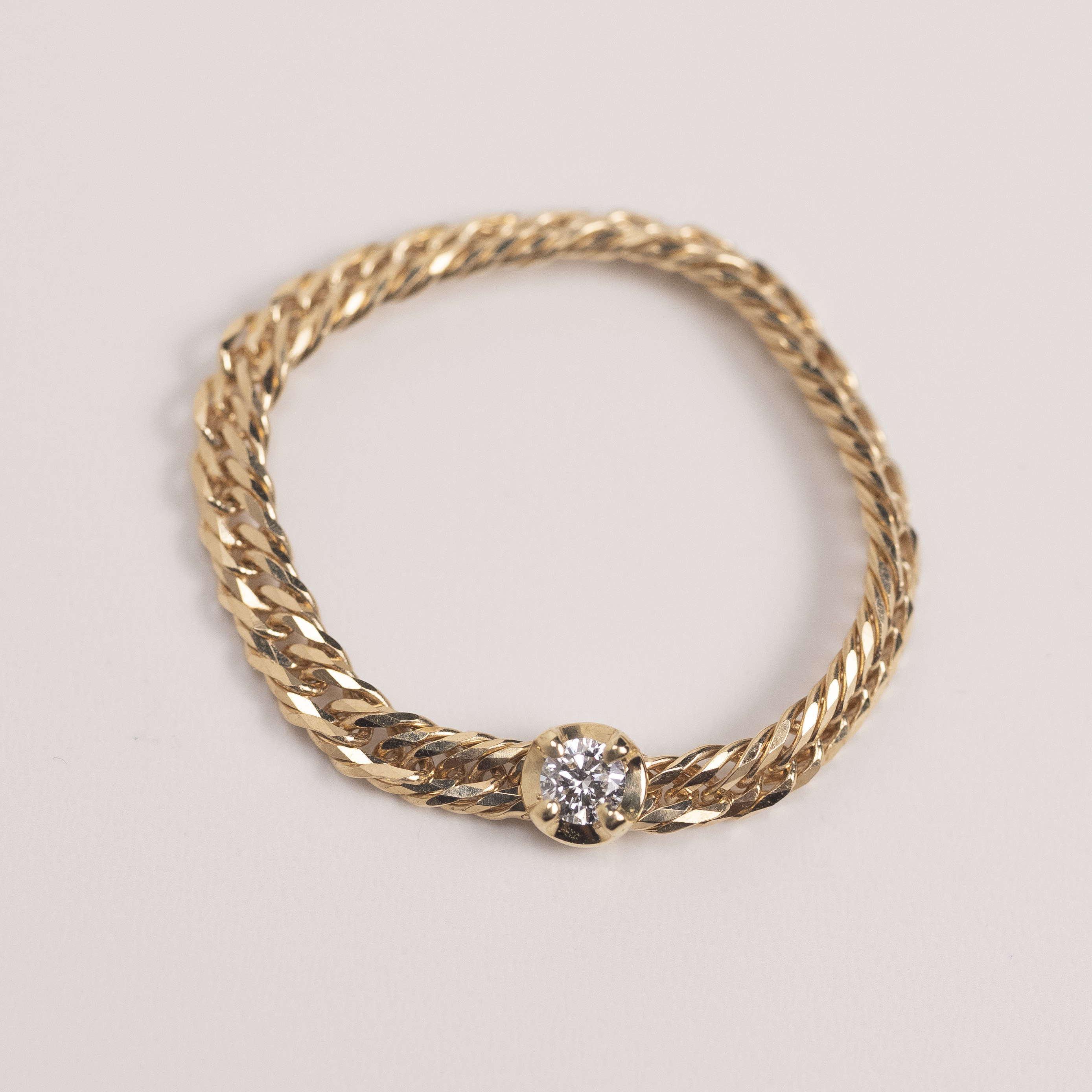 18K 12 cut Kihei Chain Ring