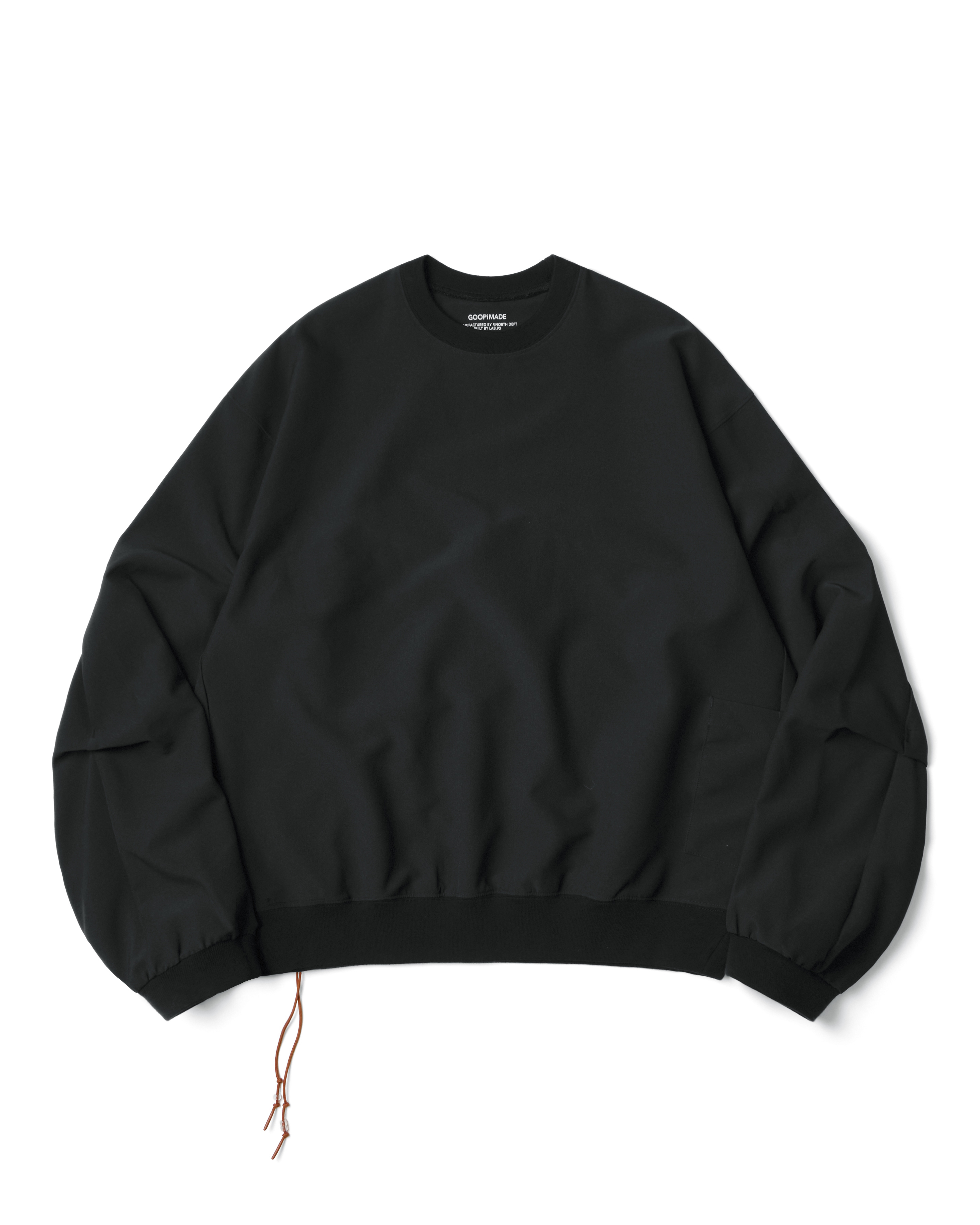 GOOPiMADE  EVD3 定番・寬鬆大學T - Black
