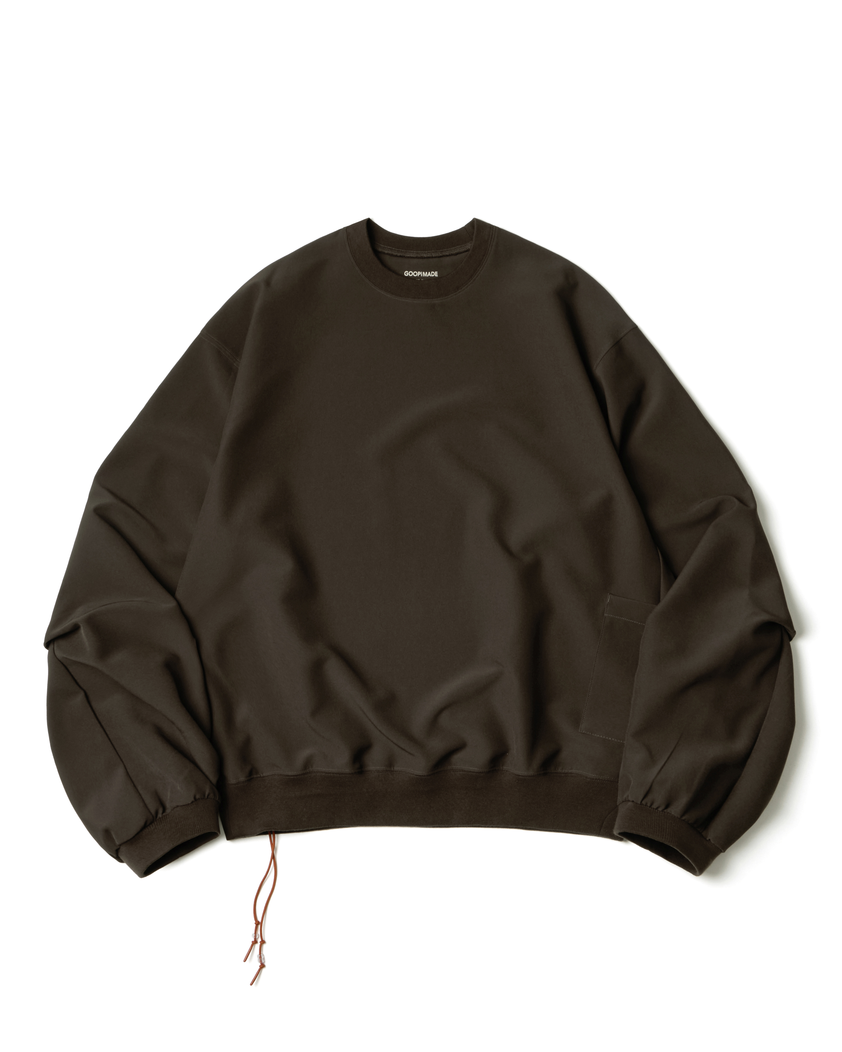 GOOPiMADE  EVD3 定番・寬鬆大學T - Brown