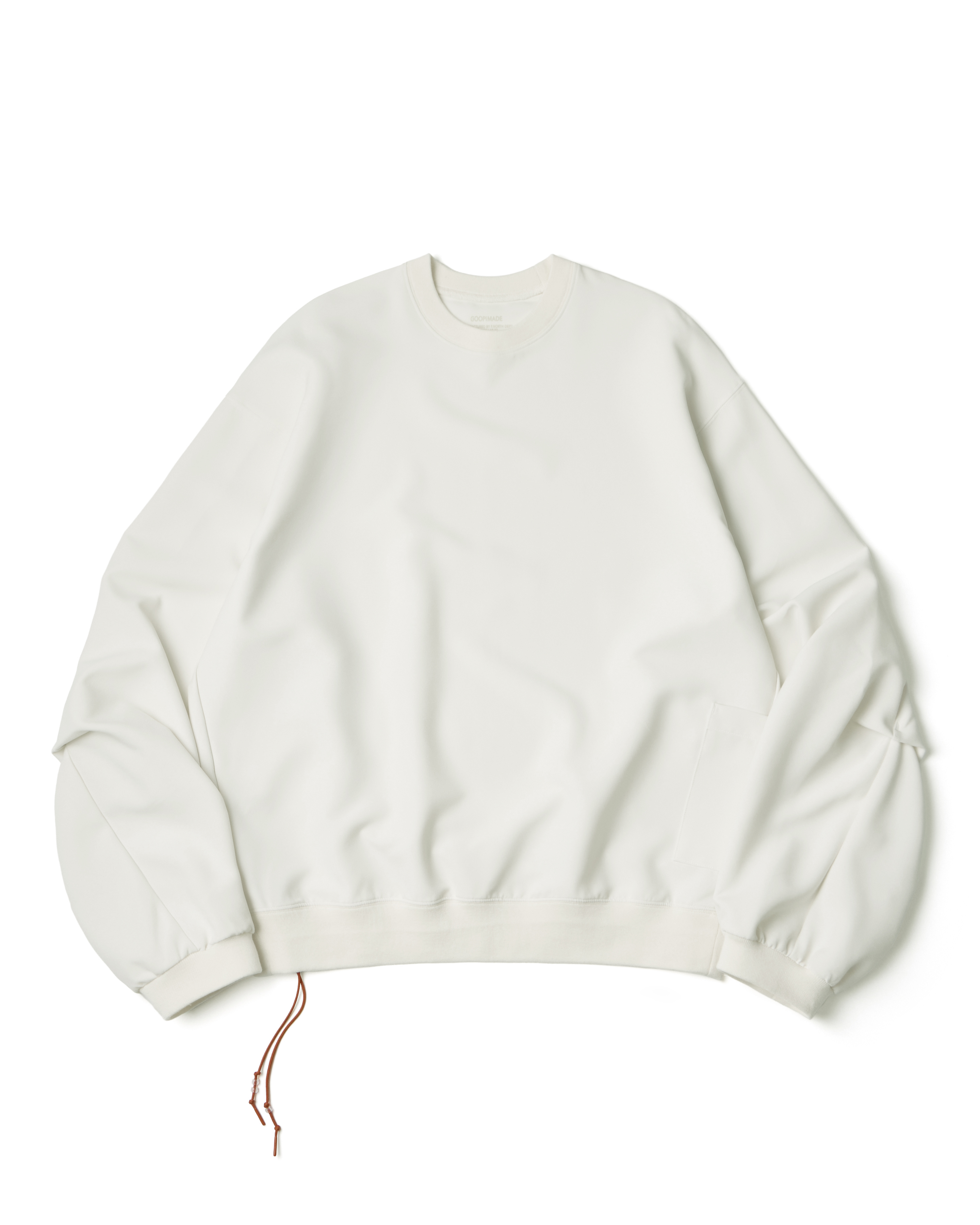 GOOPiMADE  EVD3 定番・寬鬆大學T - Cream