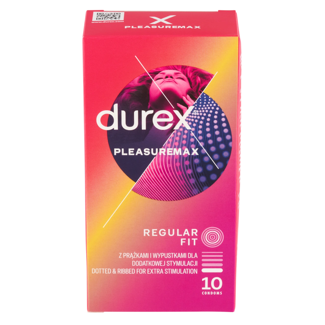 Durex 杜蕾斯 Pleasure Max 凸點橫紋 10 片裝 乳膠安全套 (歐洲版)
