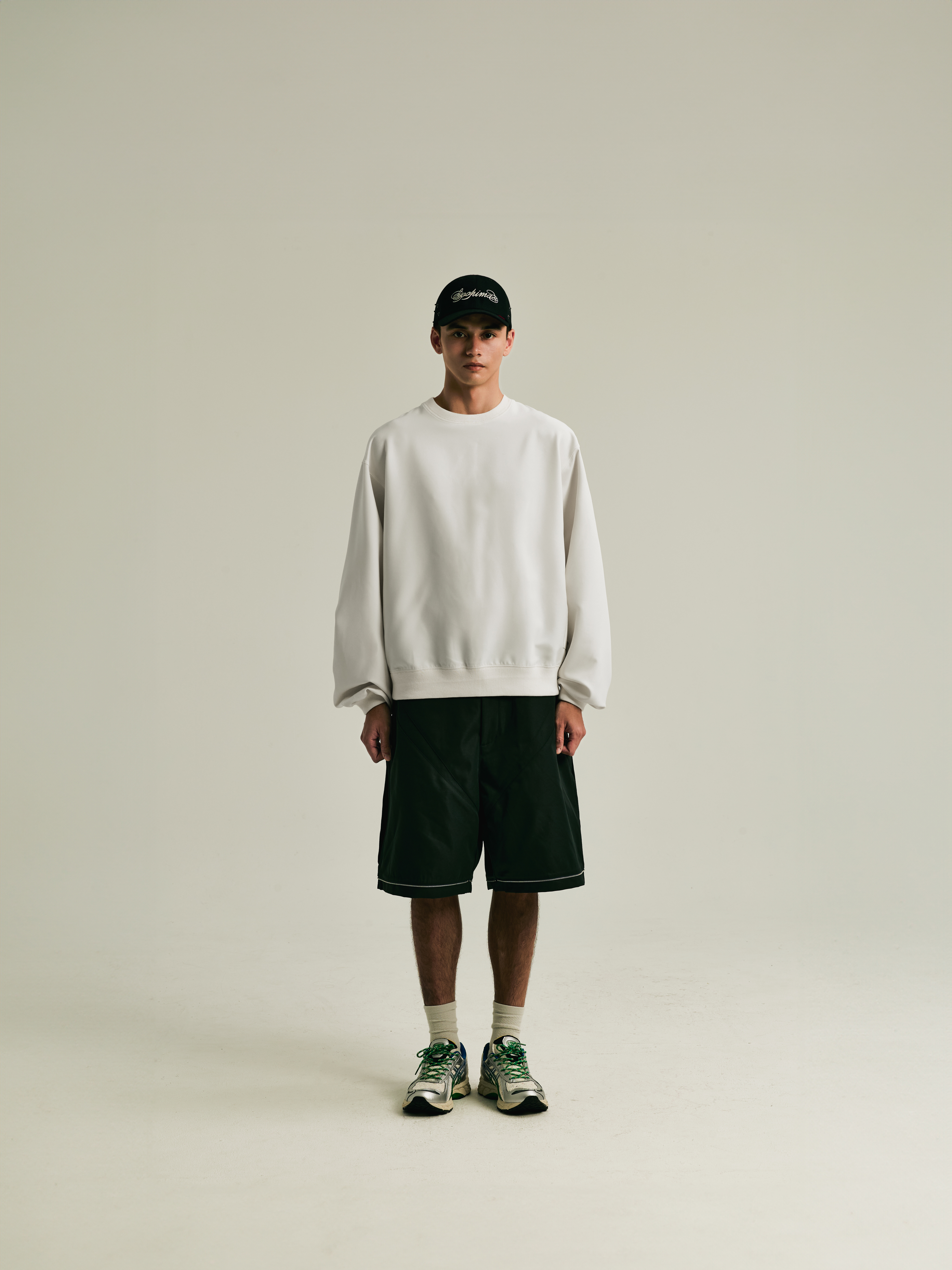 GOOPiMADE  EVD3 定番・寬鬆大學T - Cream