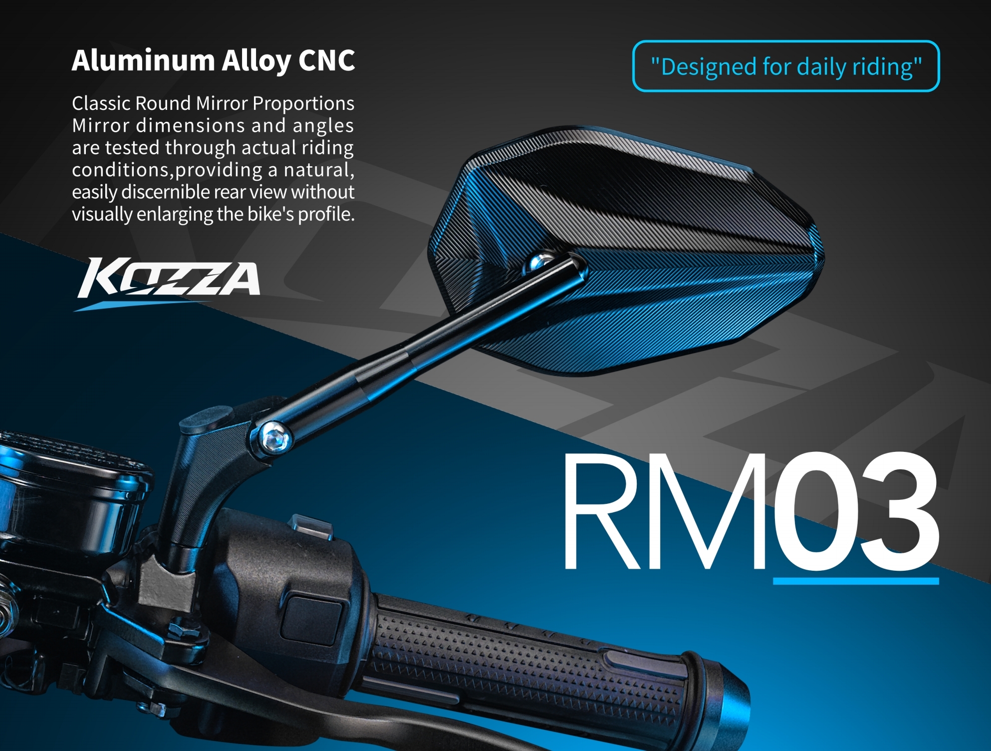 KOZZA RM03 後照鏡 貝殼車鏡