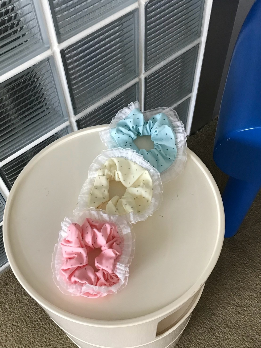 星星多巴胺雙層蕾絲大腸圈 三入