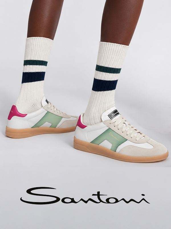 SANTONI 拚色休閒鞋