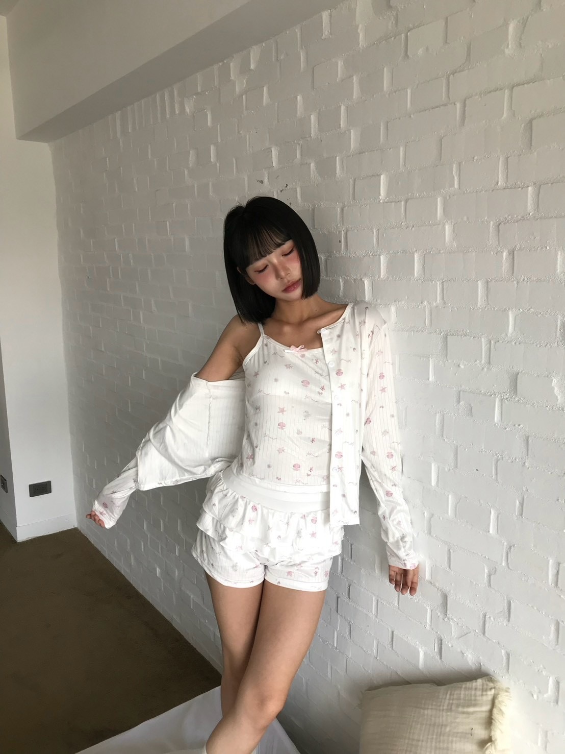 海洋公主 蛋糕裙睡衣 三件套