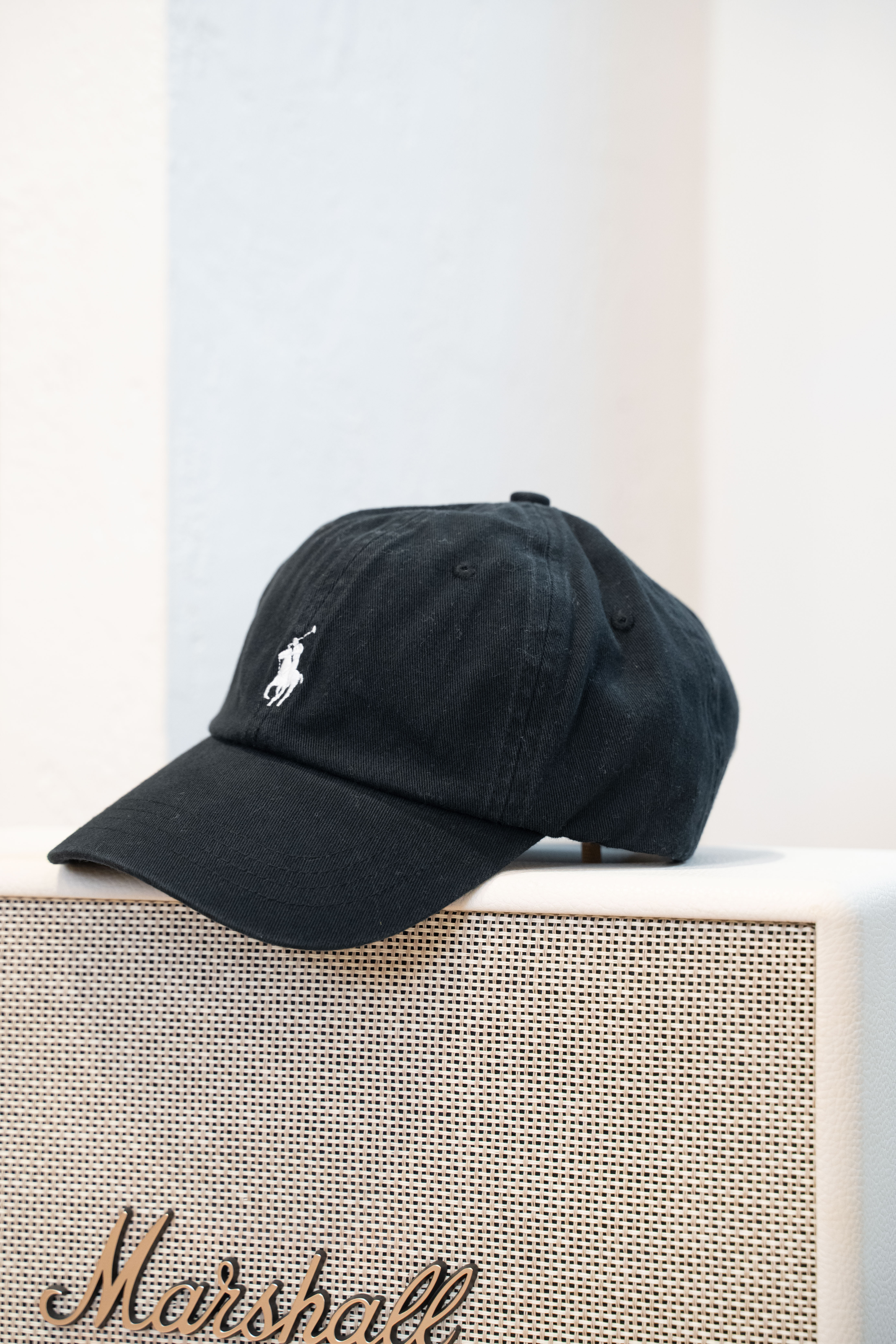 Polo Ralph Lauren 棉質標誌刺繡 棒球帽 黑灰色