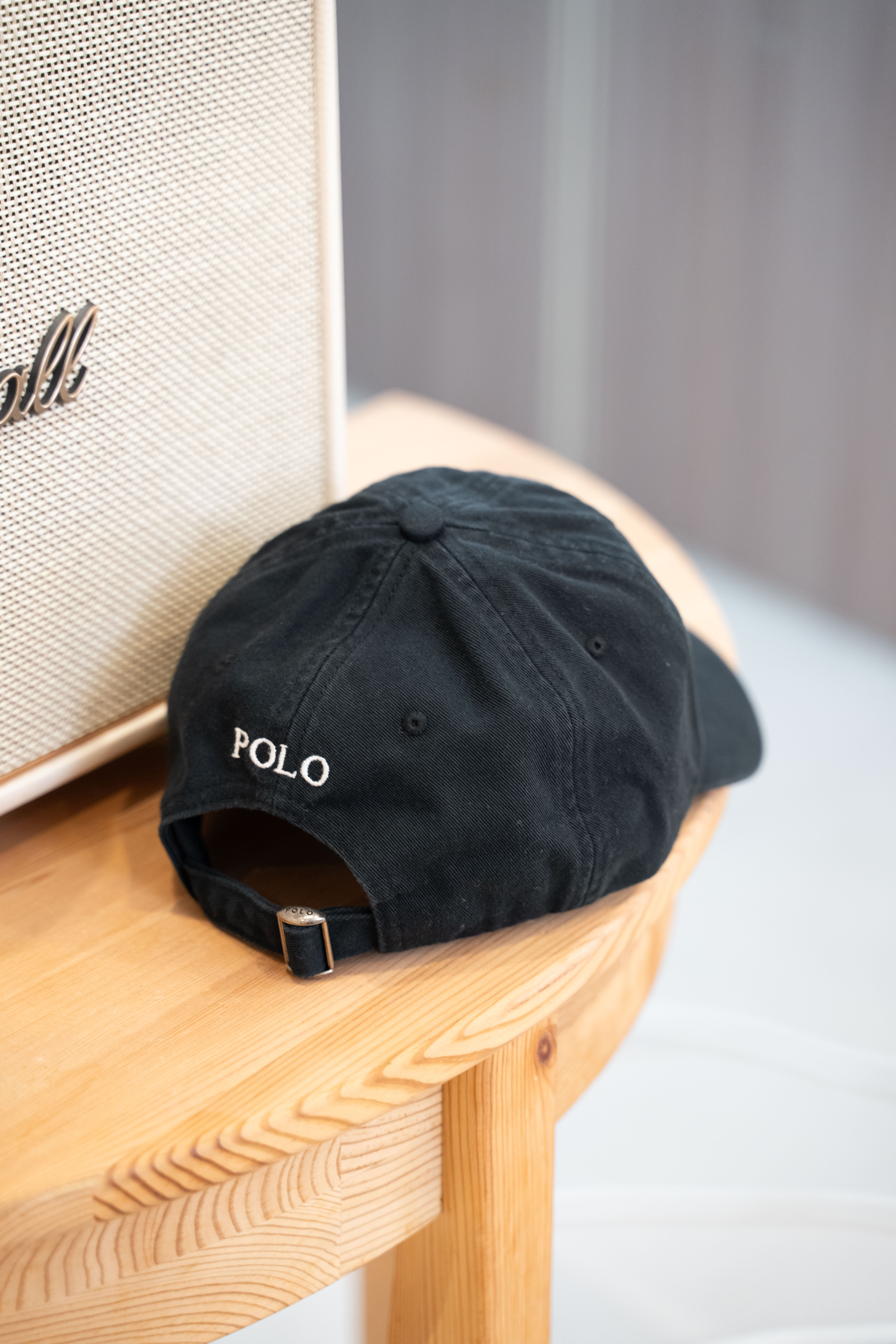 Polo Ralph Lauren 棉質標誌刺繡 棒球帽 黑灰色