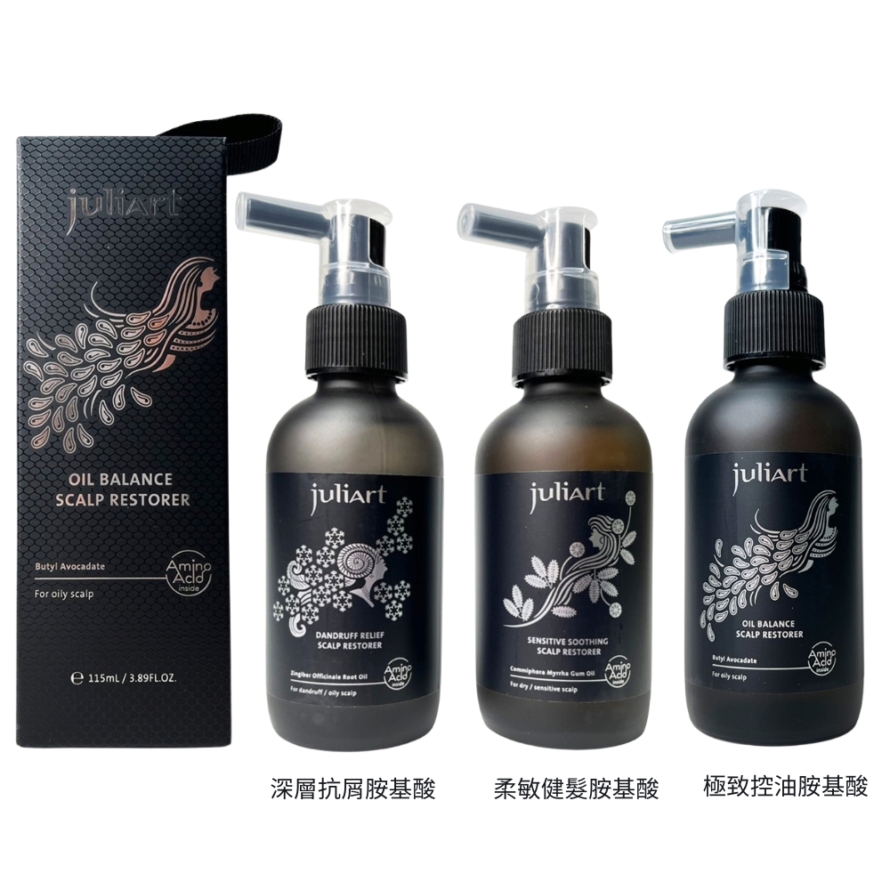 Juliart 覺亞 深層抗屑/柔敏健髮/極致控油 胺基酸養髮液 115ml 免沖洗 - 任選
