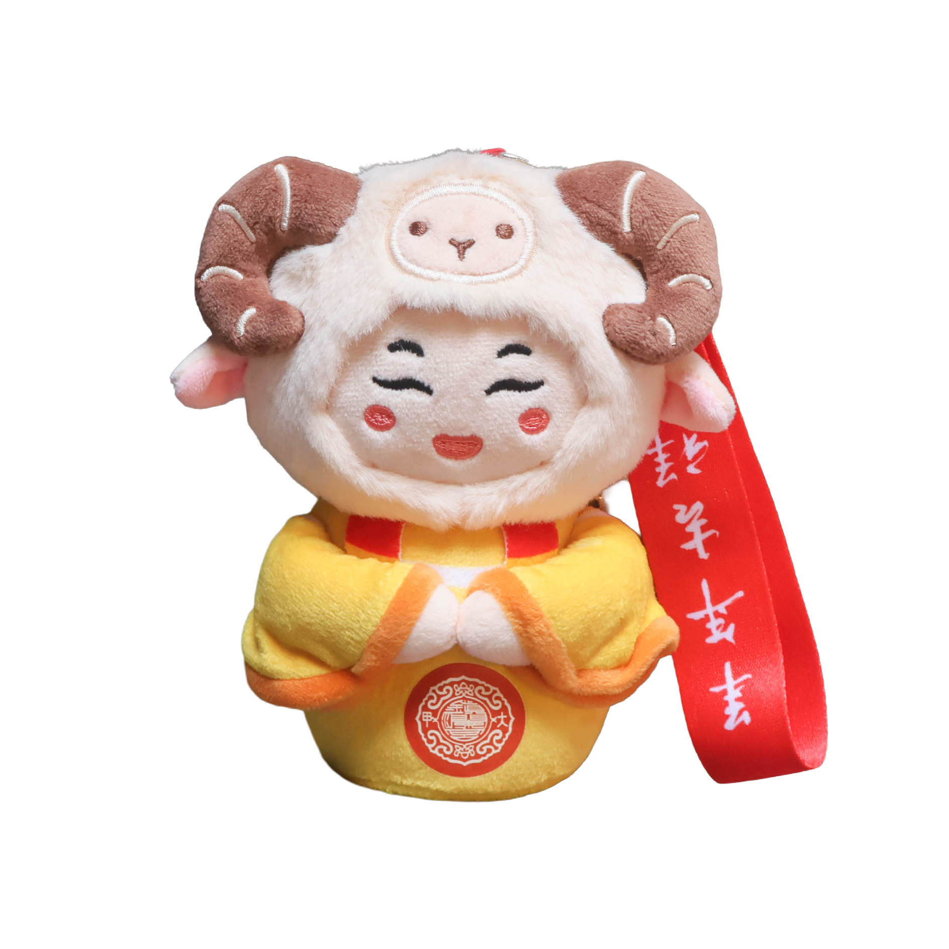 羊年媽祖娃娃吊飾 尺寸