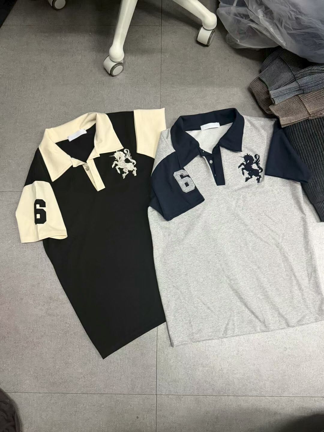 拼色圖案Polo短袖Tee Paradigm-017T