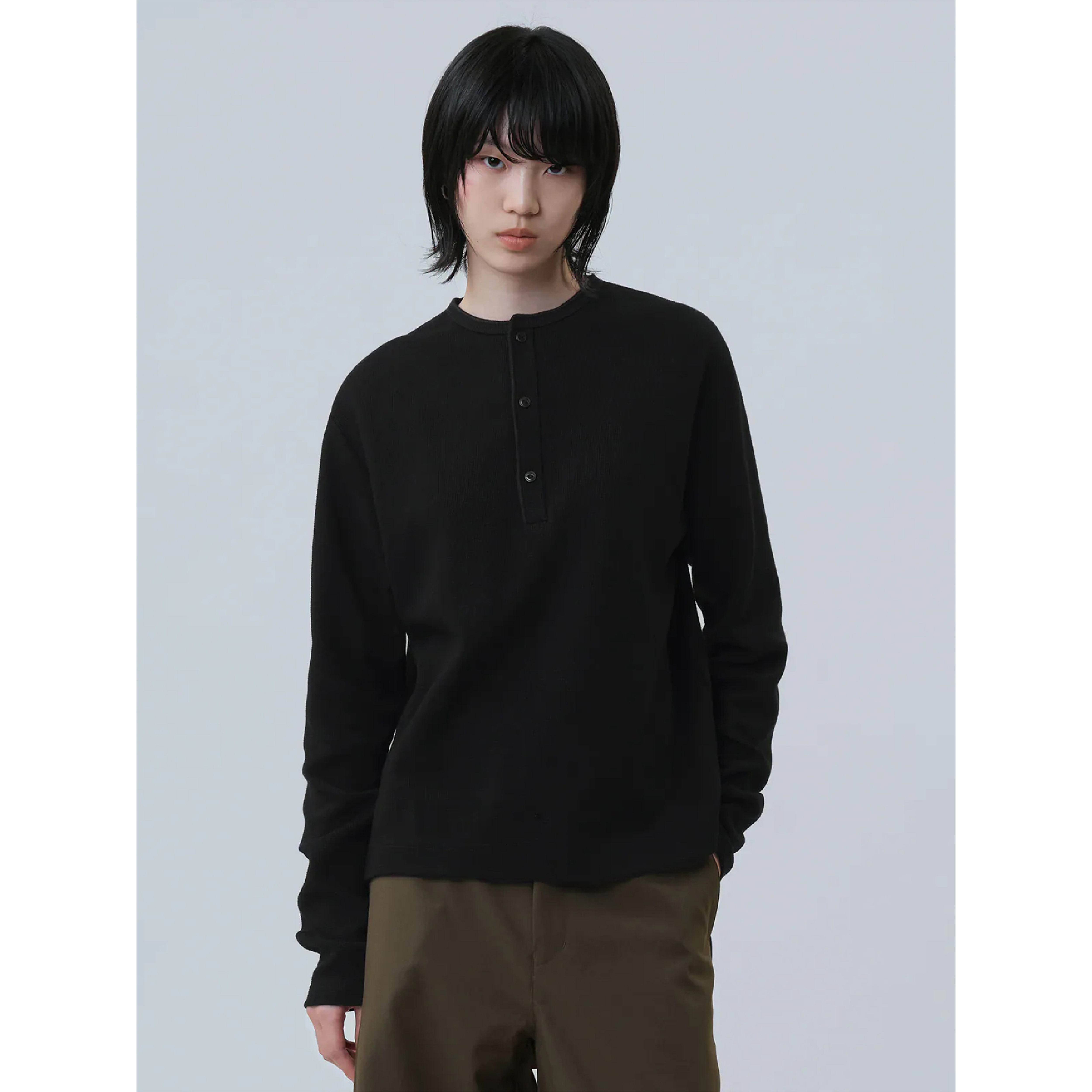 MELSIGN Henley LS Tee 亨利領長袖Tee