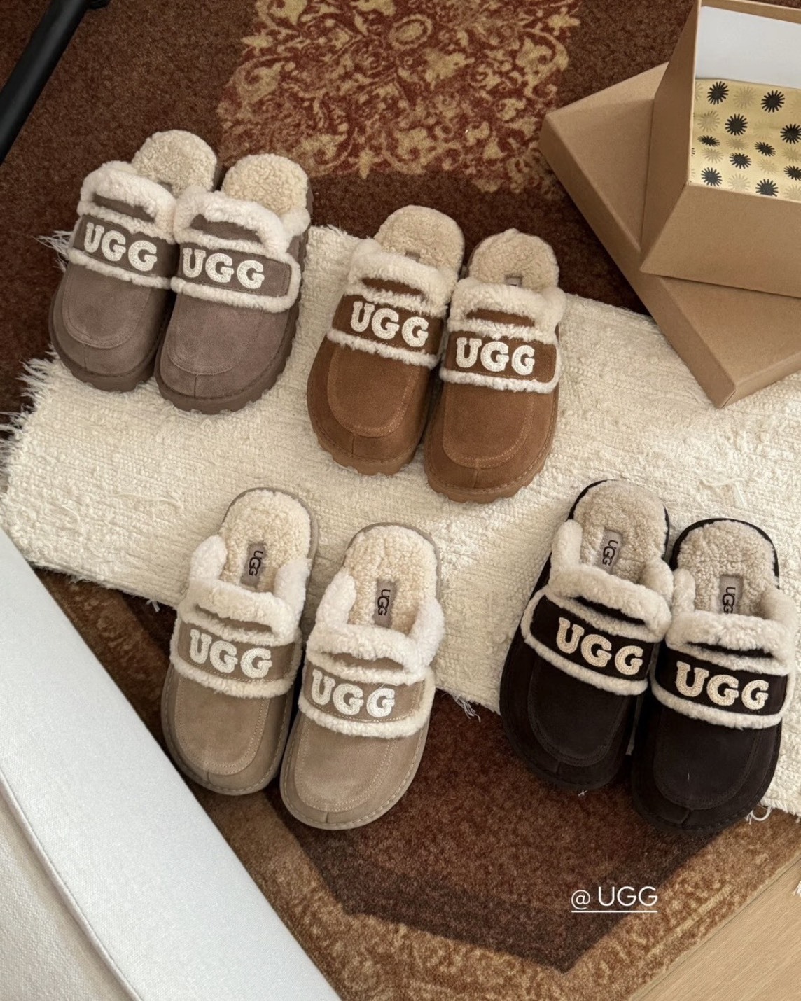 澳洲限定 UGG OZLANA 頂級 羊毛 毛絨 厚底 兩穿鞋（OZ3009）