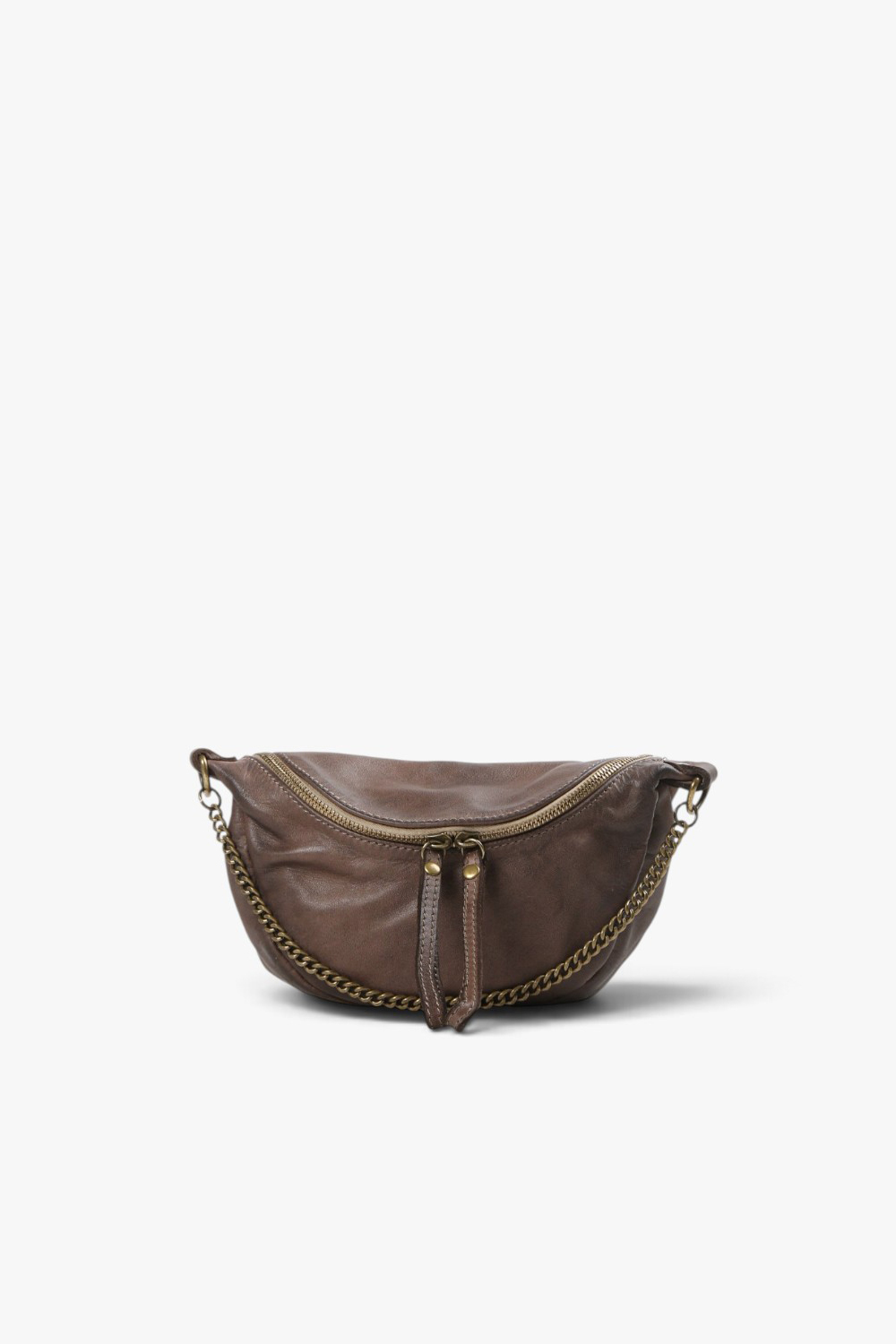 Malga 半月鏈帶肩背包 灰褐