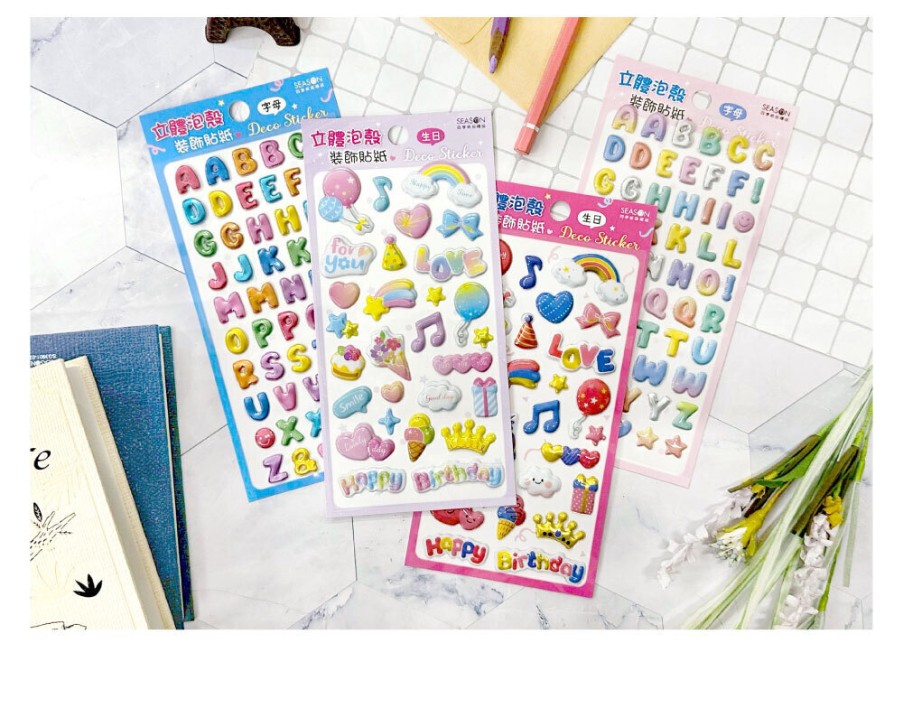 四季紙品 泡殼貼紙【TZ6001】 商品介紹 01