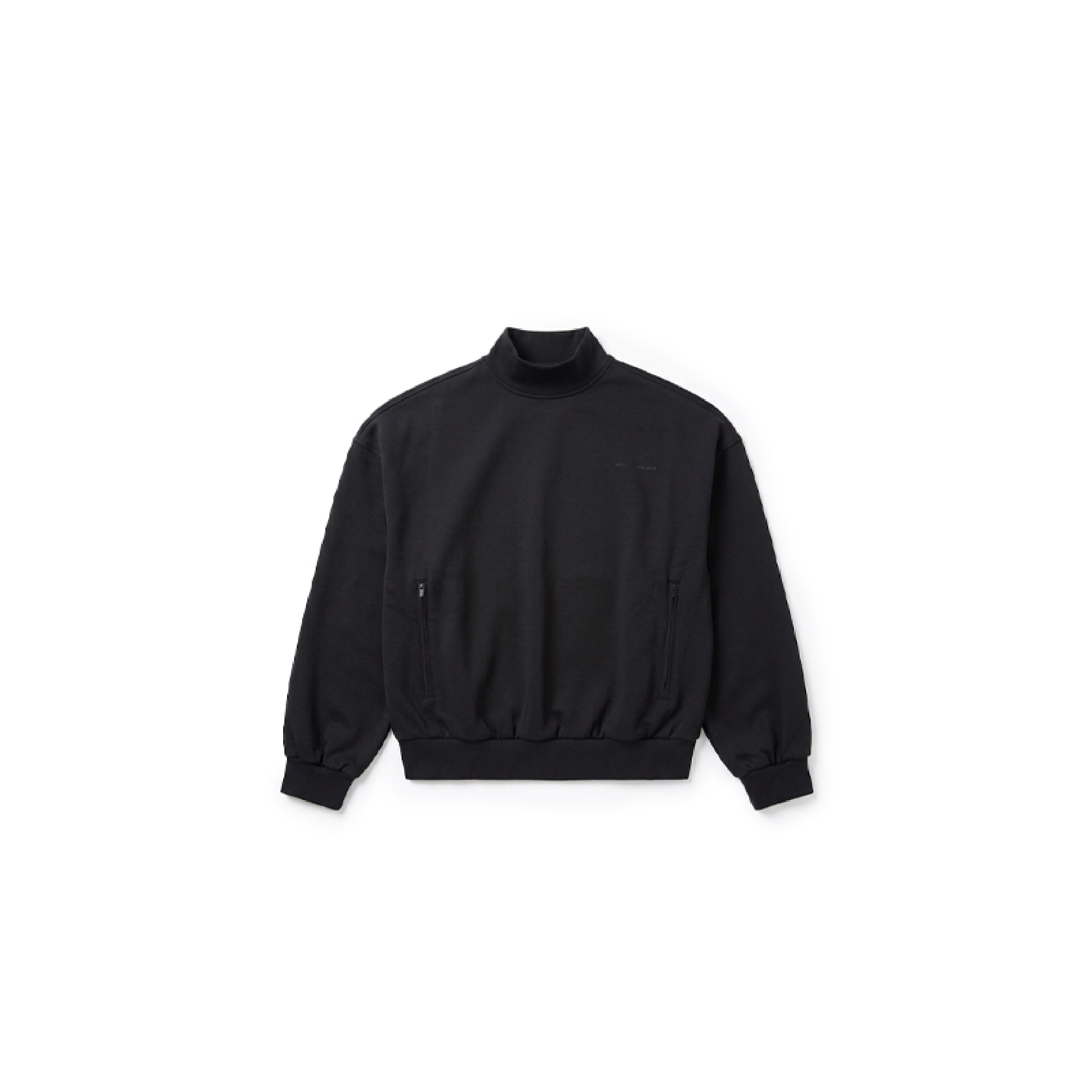 JOBDATASHEET Basic Mock Neck Embroidered Sweatshirt [D59]