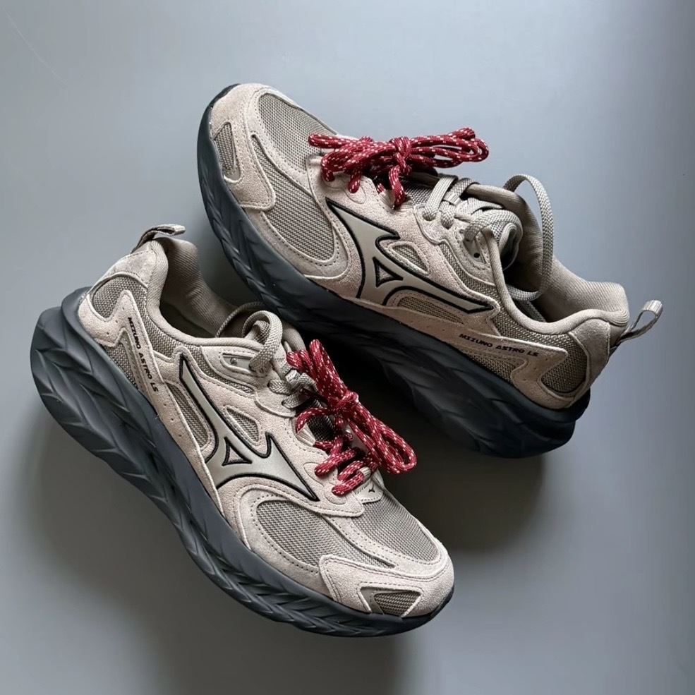 MIZUNO ASTRO LS 沙丘棕 復古 運動跑鞋 厚底 美津濃 男女 D1GH252123
