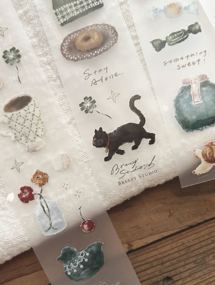 微瘋畫室 Breezy Studio | 小日子 / 3.5cm切形PET膠帶