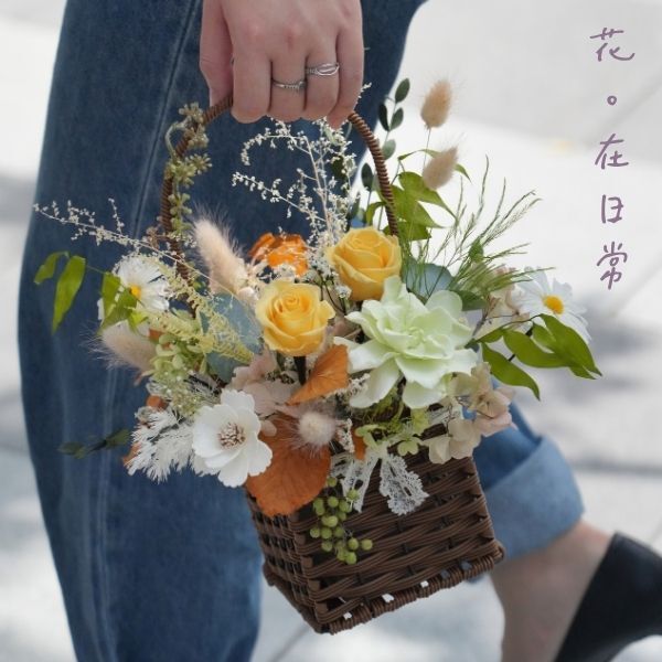 【Pei Pei House 手作花藝活動】永生花手作花籃 - 花。在日常｜2026.10.18(日）下午14:30 - 16:30 in 高雄樂咖啡joycomcoffee