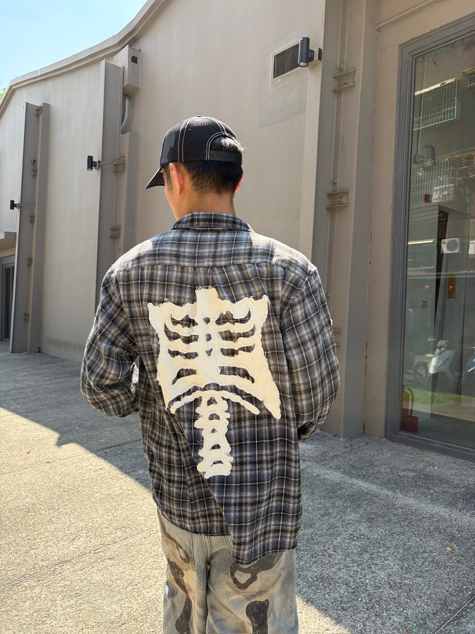 現貨 ! 9090 Bone Stripe Shirts 骨頭 長袖 襯衫 (2colors)