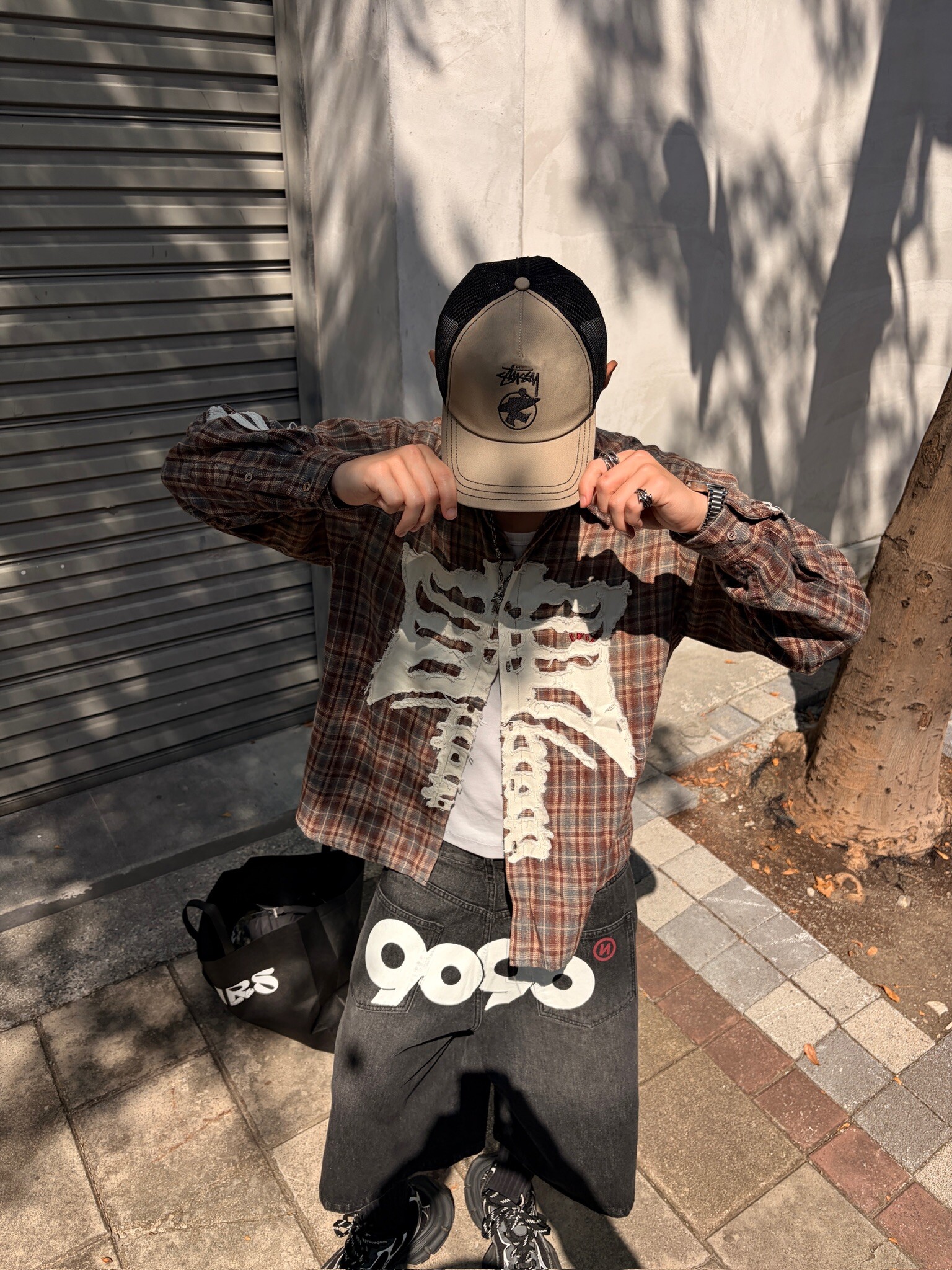 現貨 ! 9090 Bone Stripe Shirts 骨頭 長袖 襯衫 (2colors)