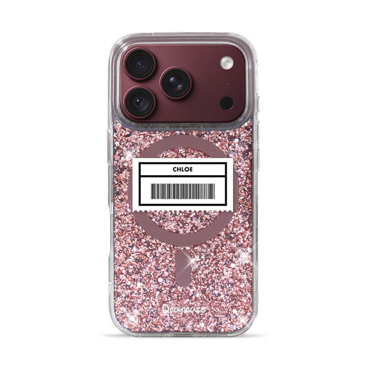 專屬載具 玫瑰金貝拉殼 (MagSafe兼容) - (訂製名字) iPhone客製化手機殼
