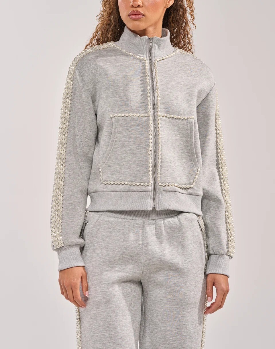 Grey Pearl淺灰色珍珠Sweatshirt外套