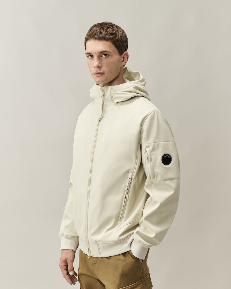 C.P. Company - C.P. Shell-R Lens Hooded Jacket - 21CMOW701A006097A120 SIVER BIRCH
