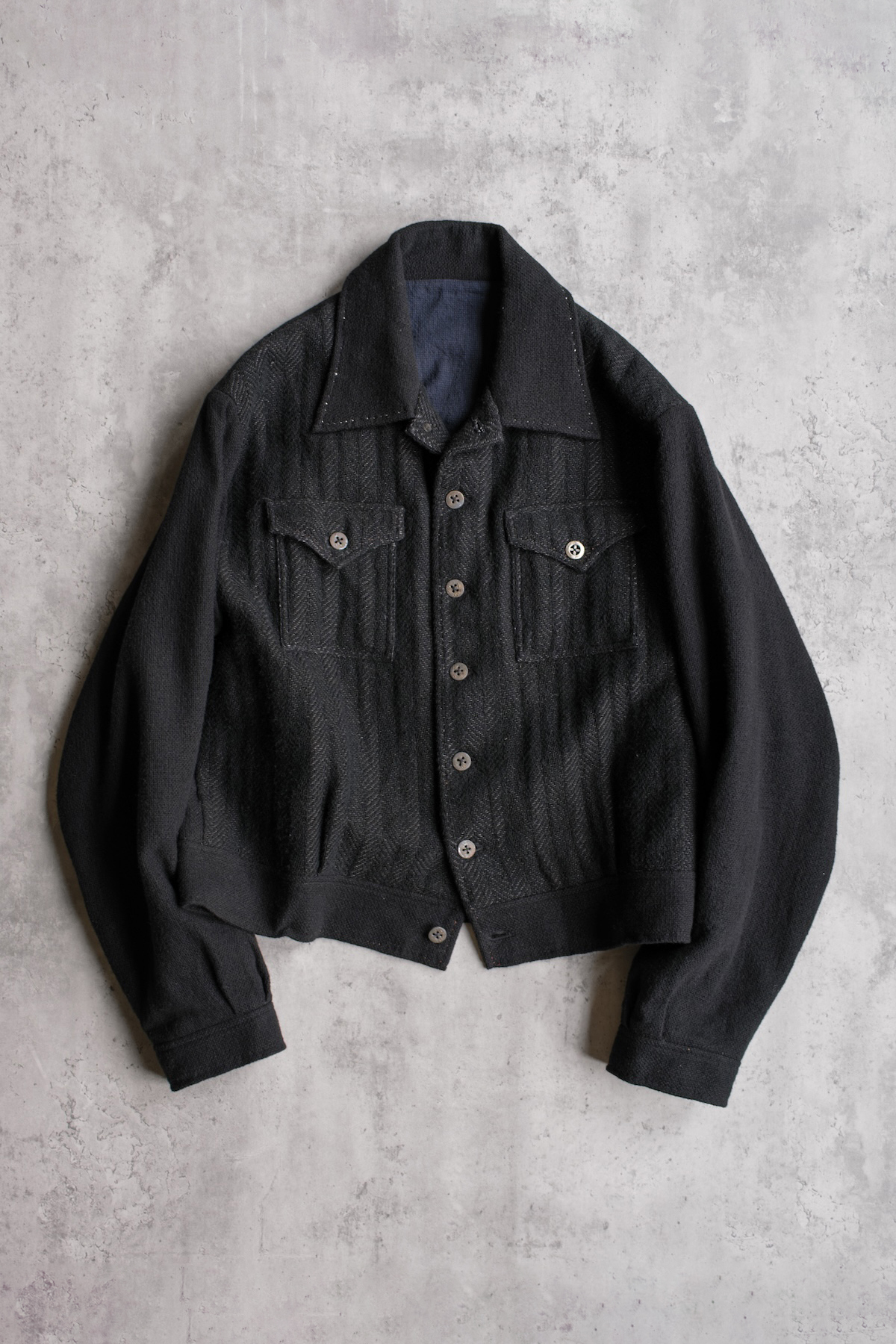 PALIMPSISM VINTAGE WOOL CYCLIST JACKET