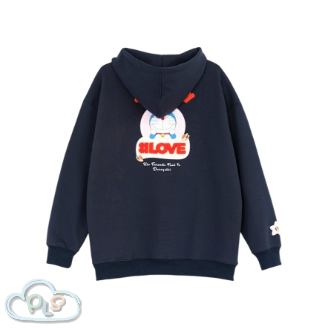 多啦A夢XLOVE長帽T  LAKING 深藍 #32002-1