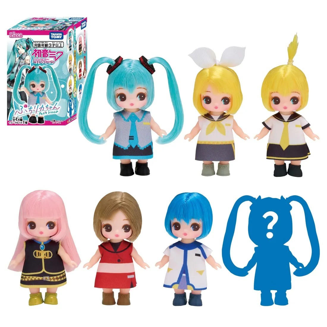 Takara Tomy Licca Petit Licca 初音未來收藏系列（一套6款）