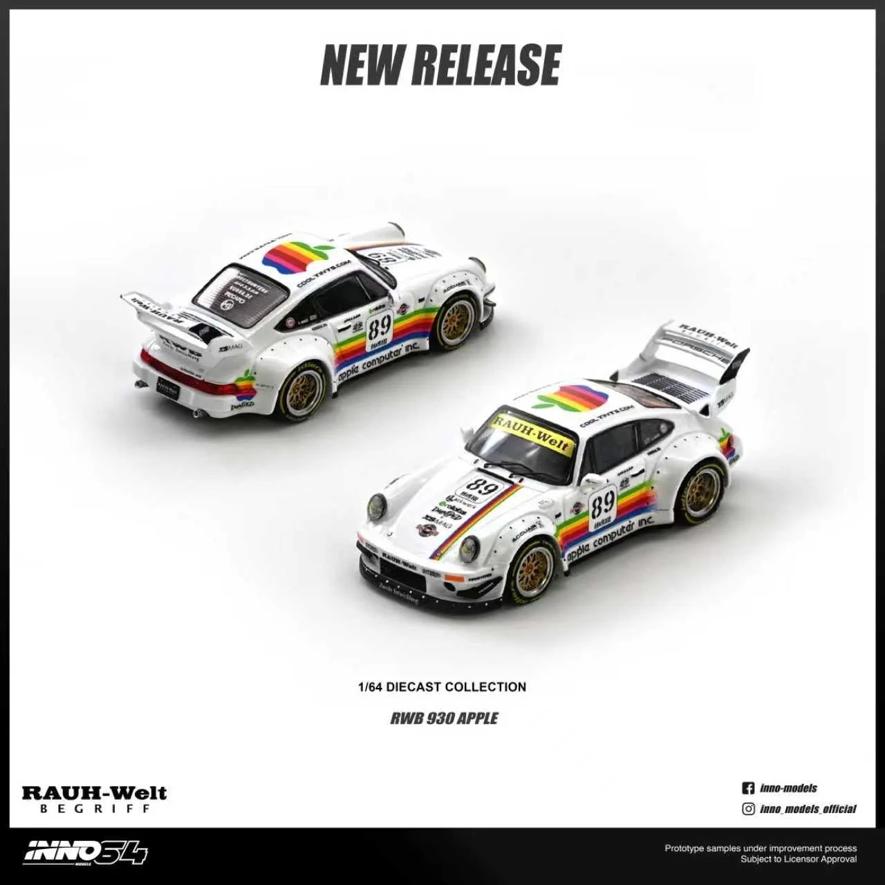 INNO64 合金模型－RWB 930 #89 Apple 塗裝版